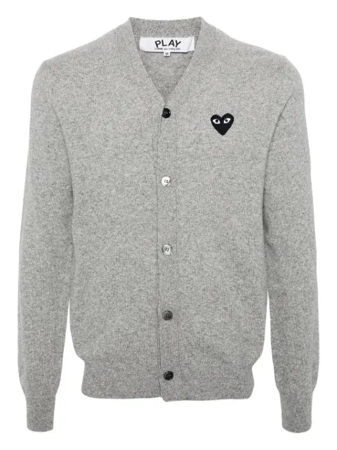 Comme Des Garçons Play heart-emblem v-neck cardigan