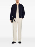 SANDRO zip-up suede jacket