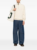 JW Anderson half-zip ribbed-knit sweater