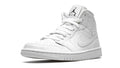 Air Jordan 1 Mid WMNS 'White Snakeskin' – Premium Snake-Textured Leather AJ1 Mid in White & Gold