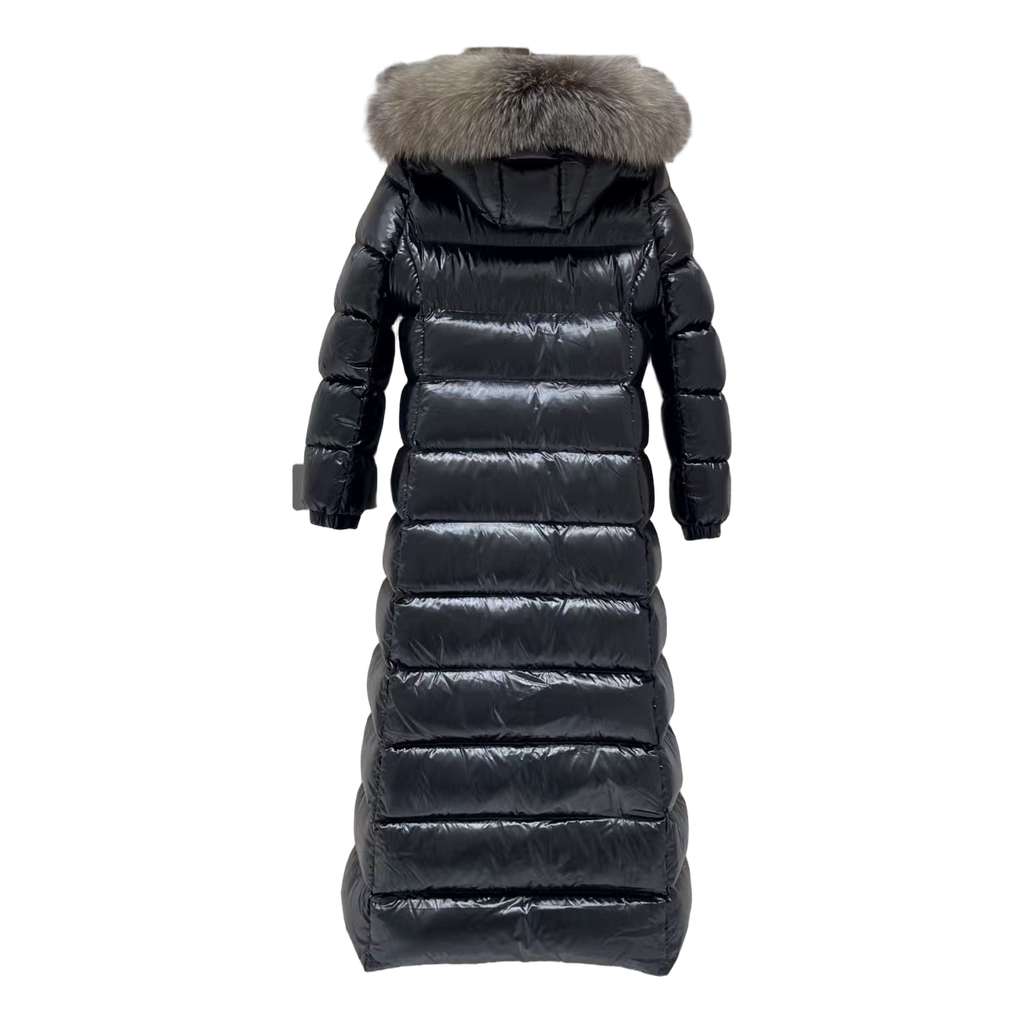 Moncler Hudson Fur-Trim Long Puffer Coat – Statement Edition