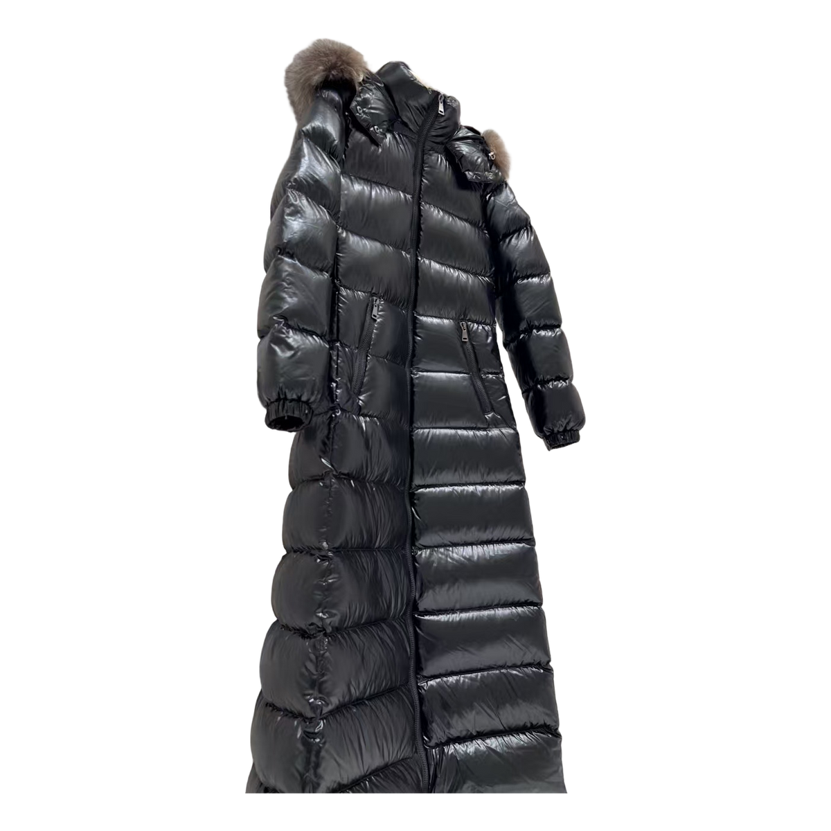 Moncler Hudson Fur-Trim Long Puffer Coat – Statement Edition