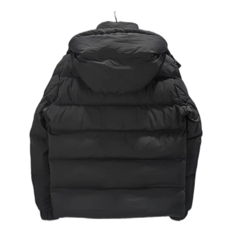Moncler Maya Matte Hooded Puffer Jacket – Black Iconic Edition