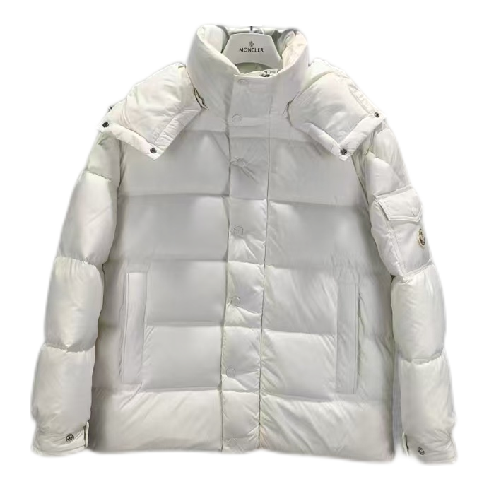 Moncler Matte Snap-Front Hooded Puffer Jacket – Understated Edition