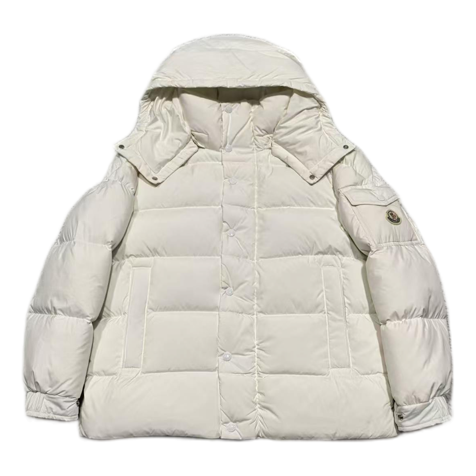 Moncler Matte Snap-Front Hooded Puffer Jacket – Understated Edition