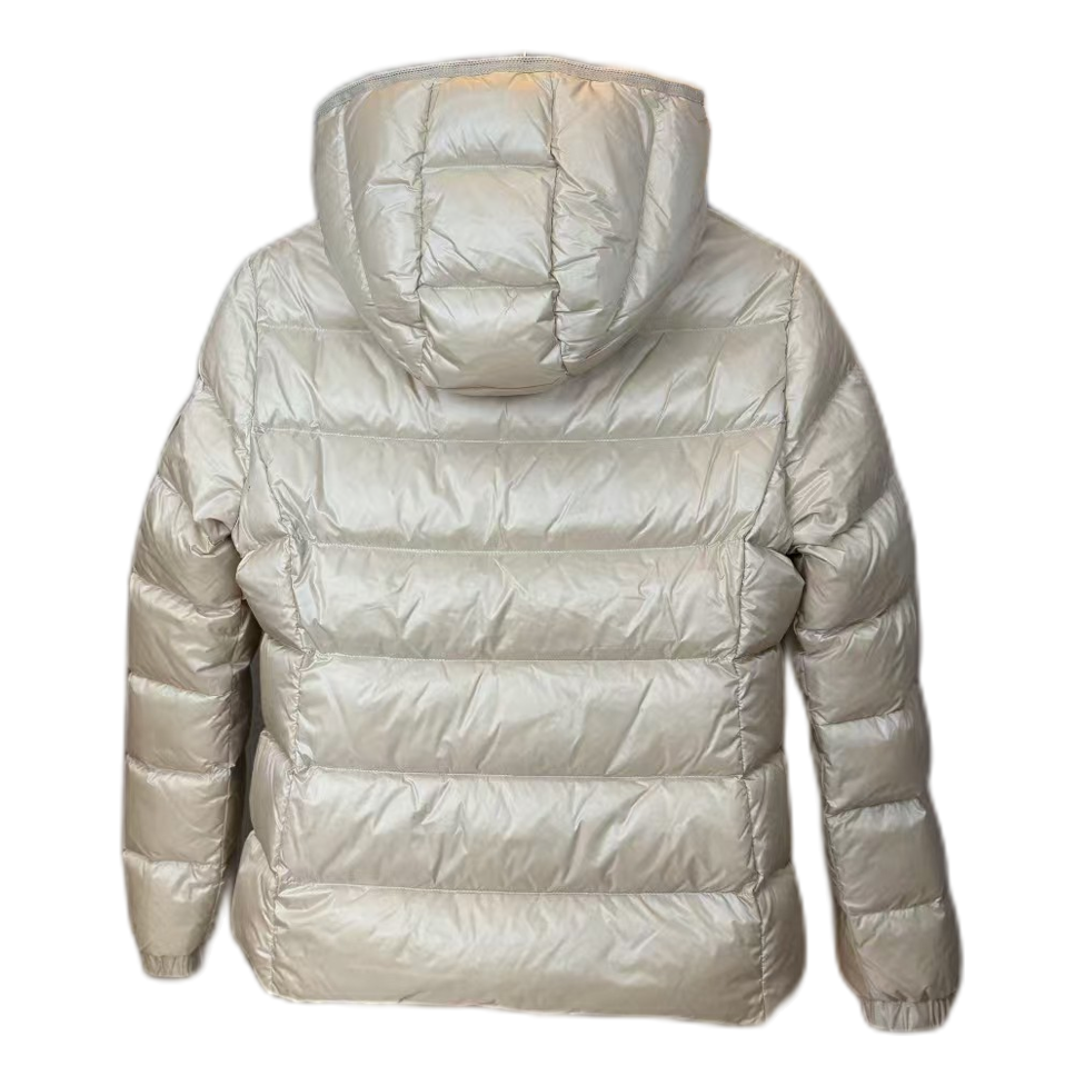 Moncler Gles Glossy Hooded Puffer Jacket – High-Shine Edition