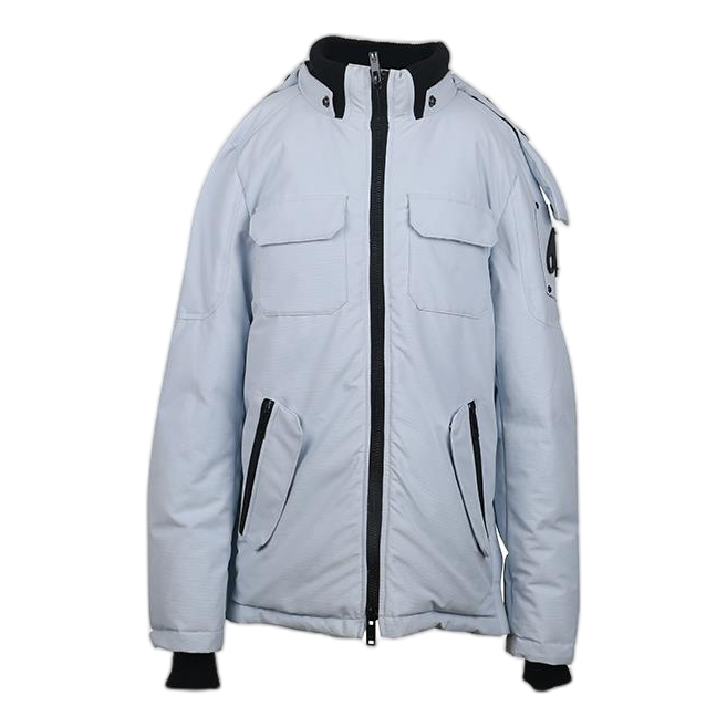 Moose Knuckles Contrast-Pocket Hooded Winter Parka – Colour Block Edition