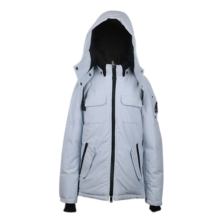 Moose Knuckles Contrast-Pocket Hooded Winter Parka – Colour Block Edition