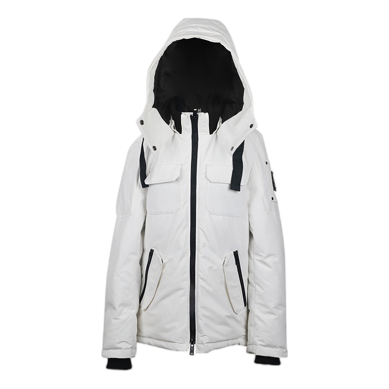Moose Knuckles Contrast-Pocket Hooded Winter Parka – Bold Edition