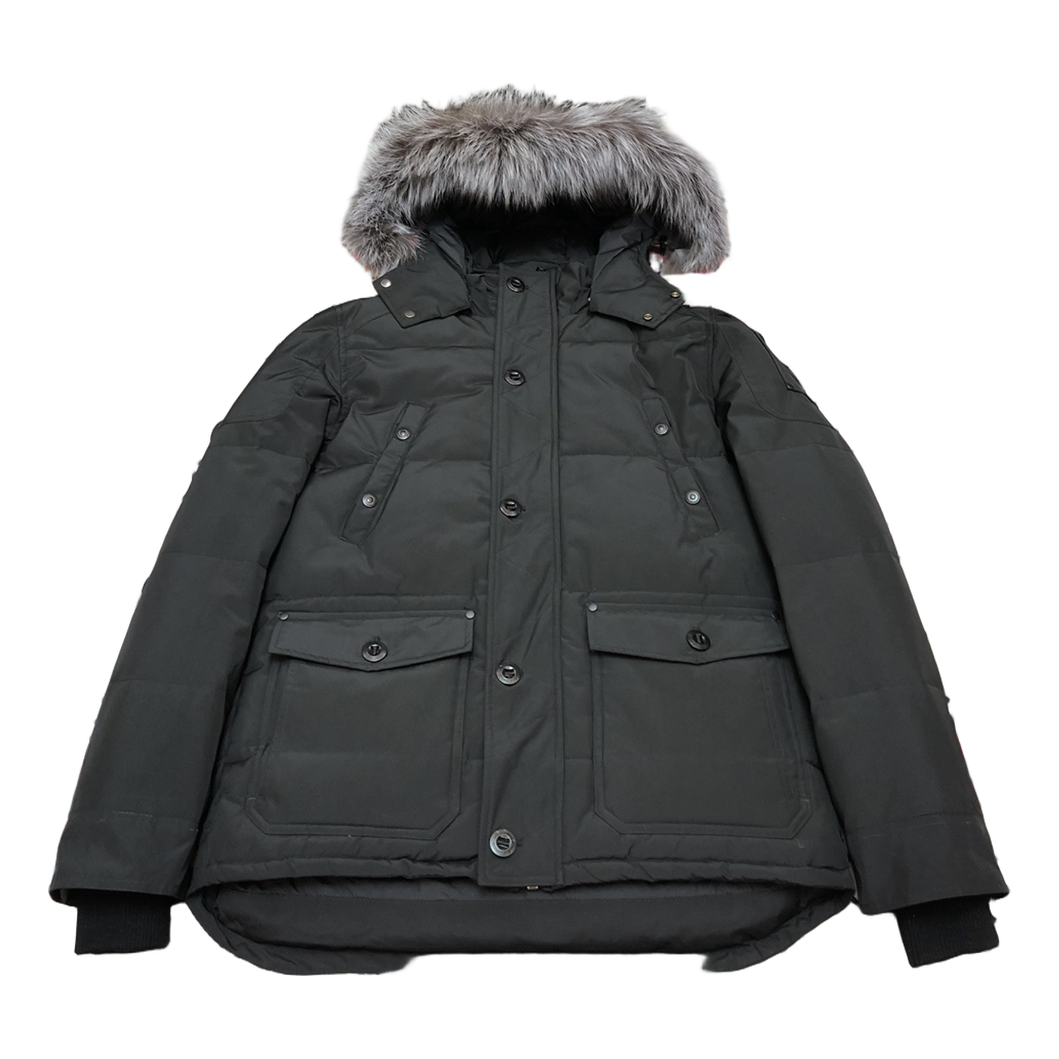 Moose Knuckles Four-Pocket Fur-Trim Hooded Puffer Jacket – Utility Edition