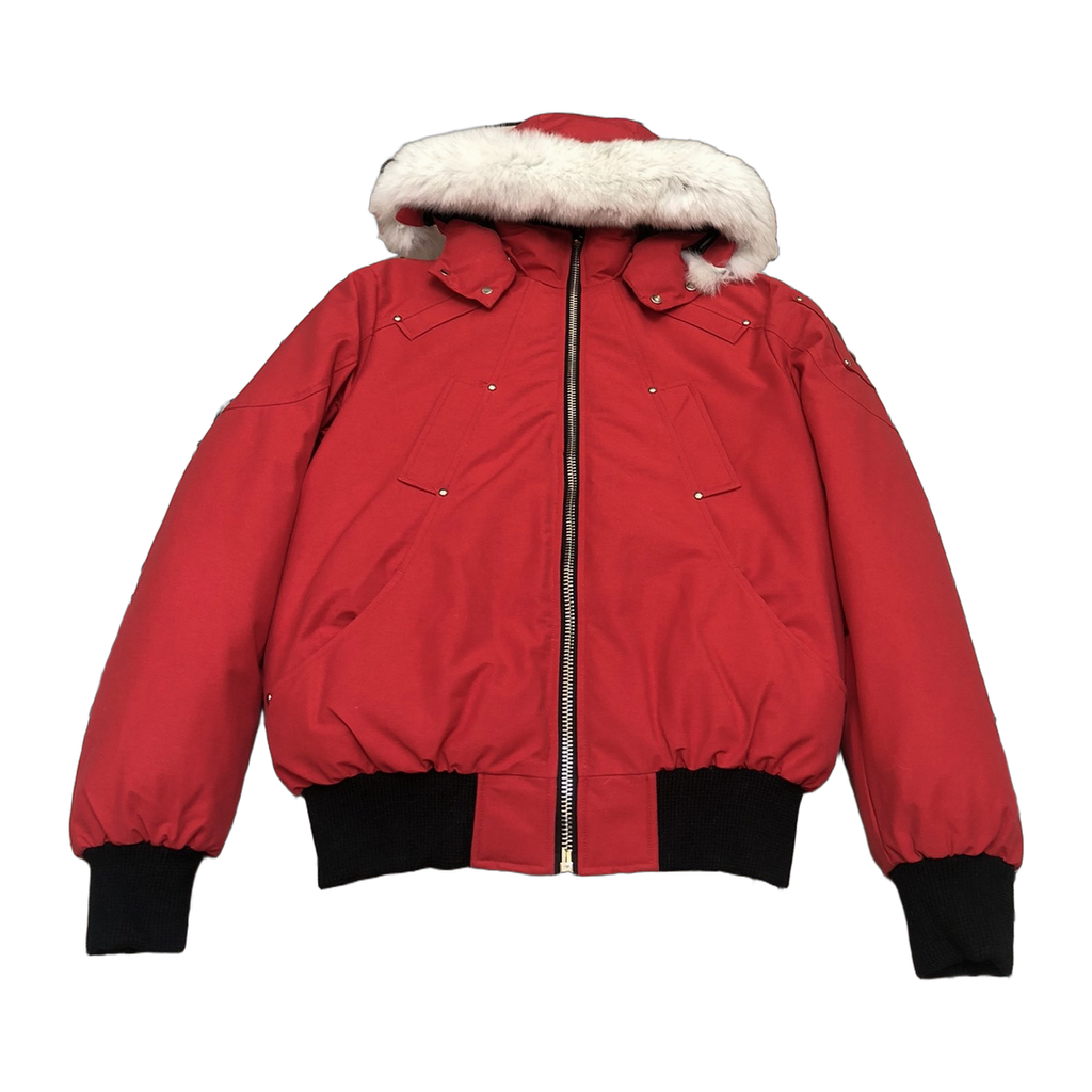 Moose Knuckles Men's Original Ballistic Shearling-Trim Bomber – Black (Performance Edition)
