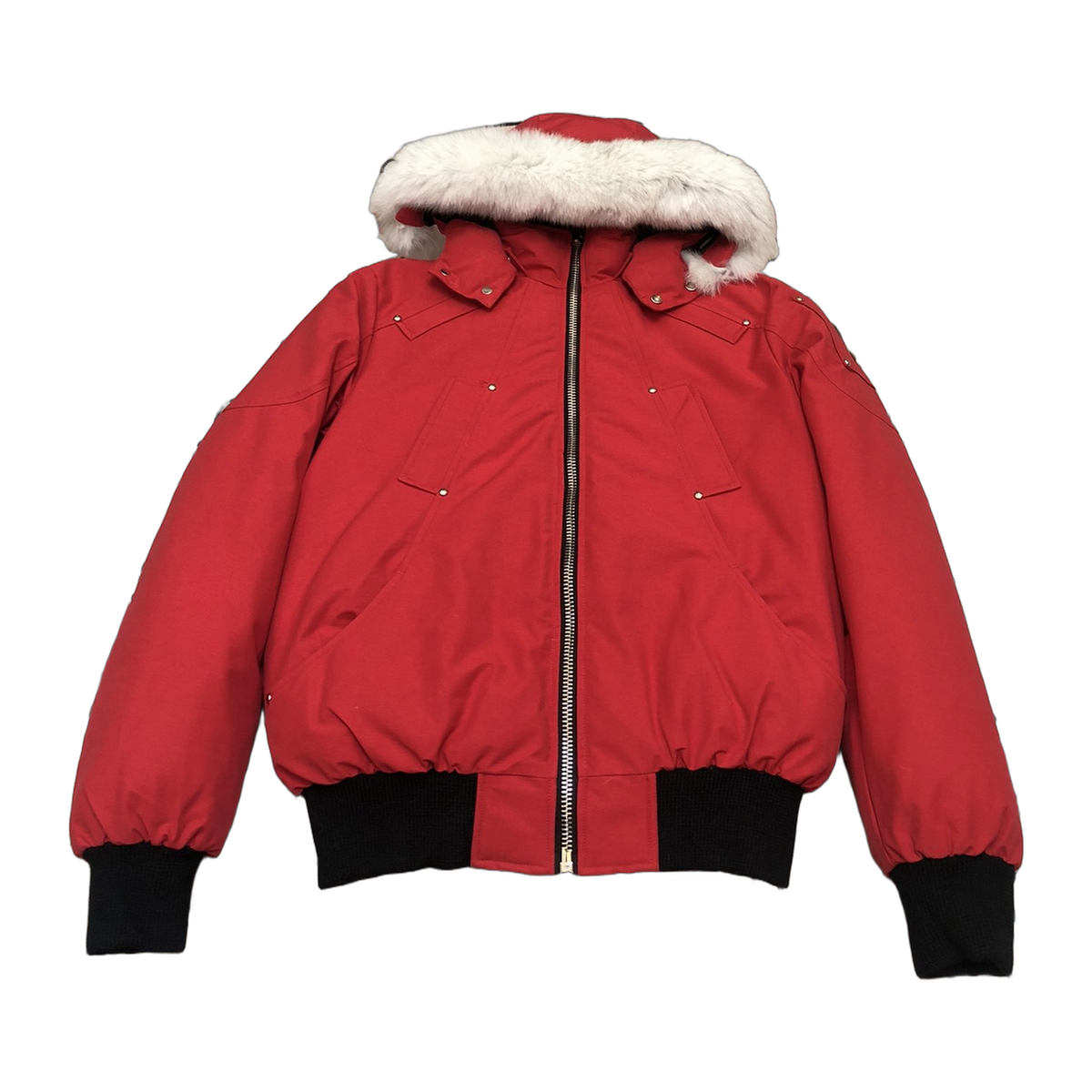 Moose Knuckles Men's Original Ballistic Shearling-Trim Bomber – Black (Performance Edition)