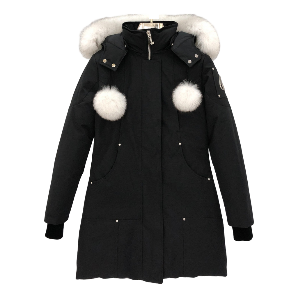 Moose Knuckles Stirling Parka – Iconic White Fur Pom-Pom