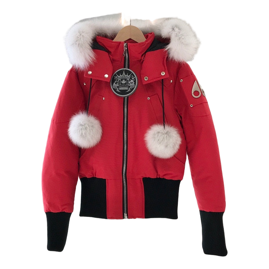 Moose Knuckles Debbie Fur-Trim Bomber – Coyote Collar Edition