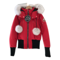 Moose Knuckles Debbie Fur-Trim Bomber – Coyote Collar Edition