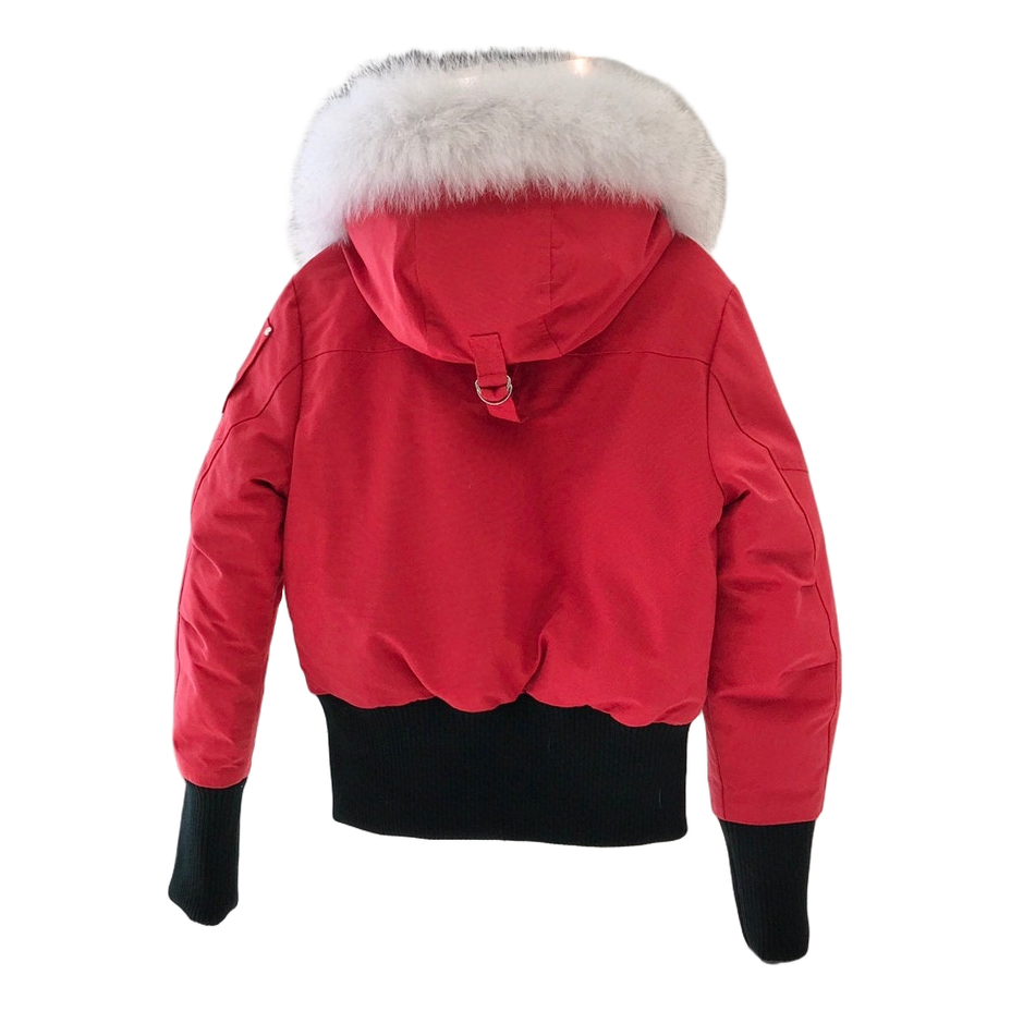 Moose Knuckles Debbie Fur-Trim Bomber – Coyote Collar Edition